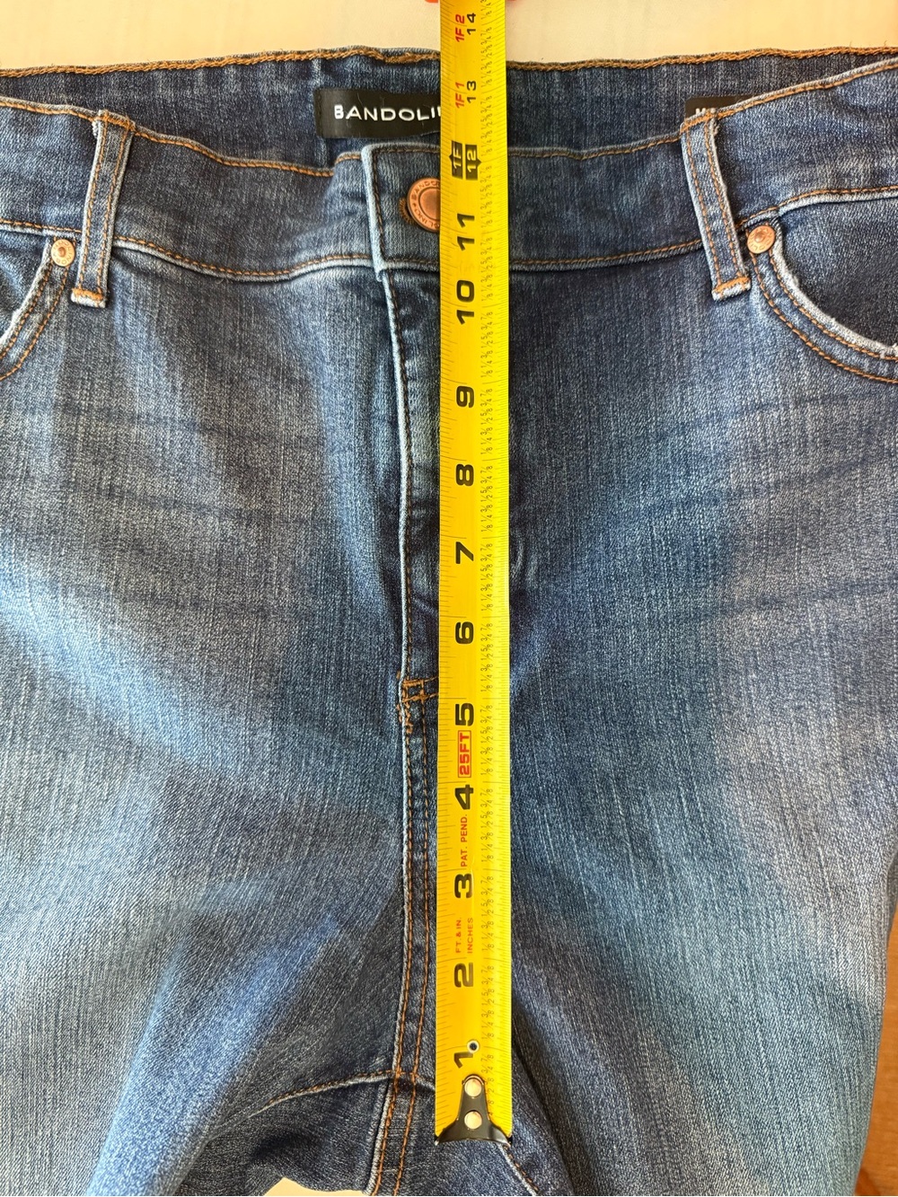 Bandolino Mandie Skinny Jeans in Dark Blue Denim Size 14 - Picture 12 of 13